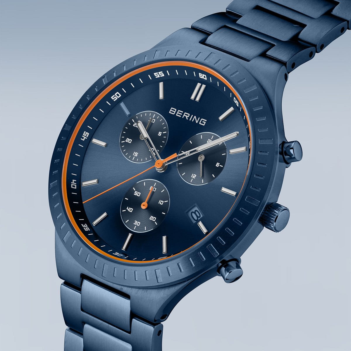 Titan Chrono | brushed blue | 11743-797