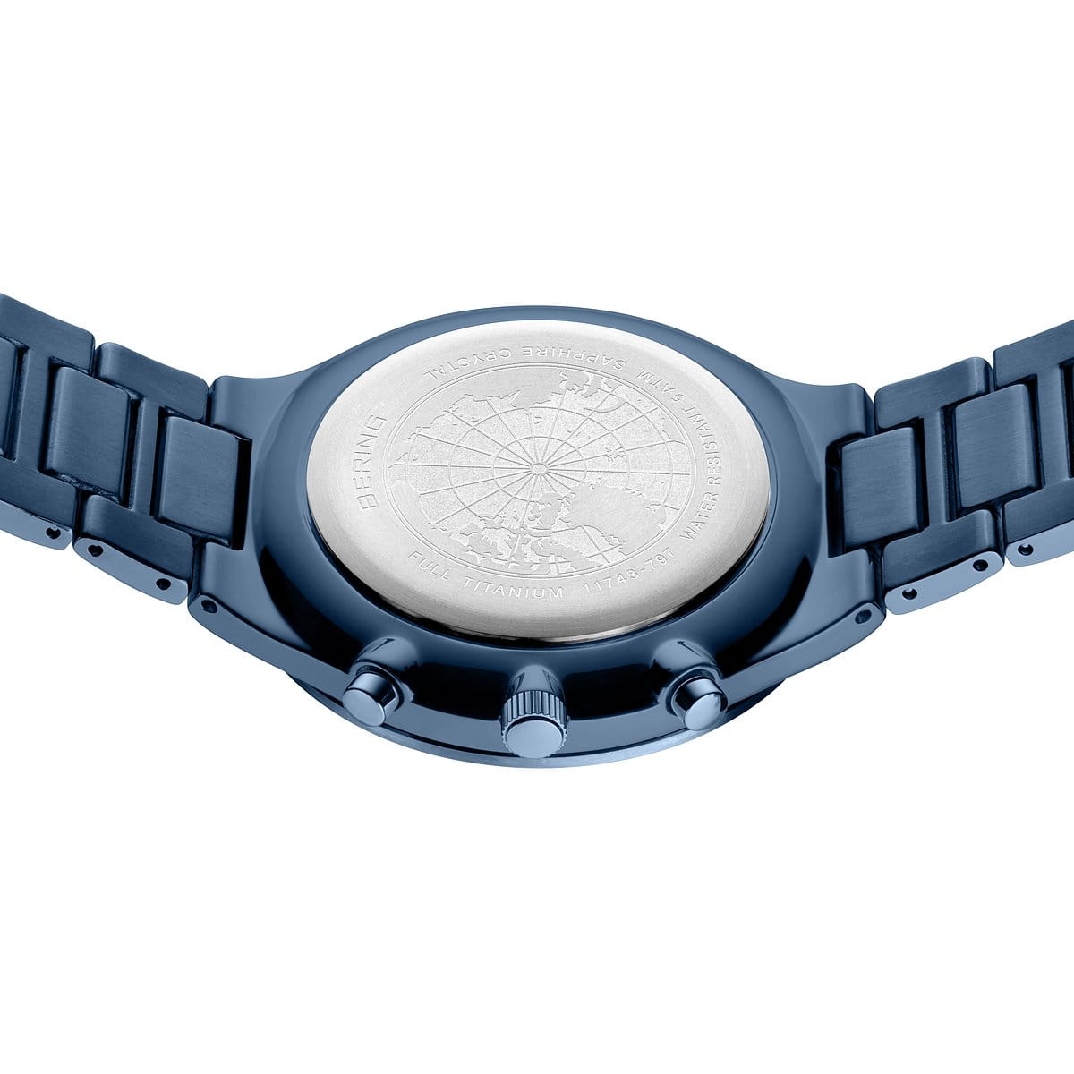 Titan Chrono | brushed blue | 11743-797