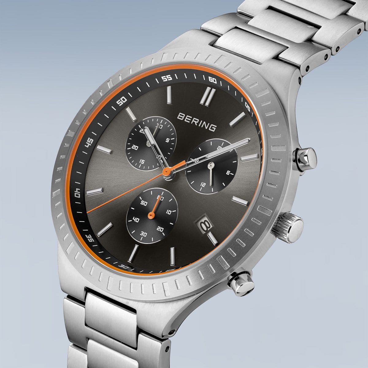 Titan Chrono | brushed silver | 11743-709
