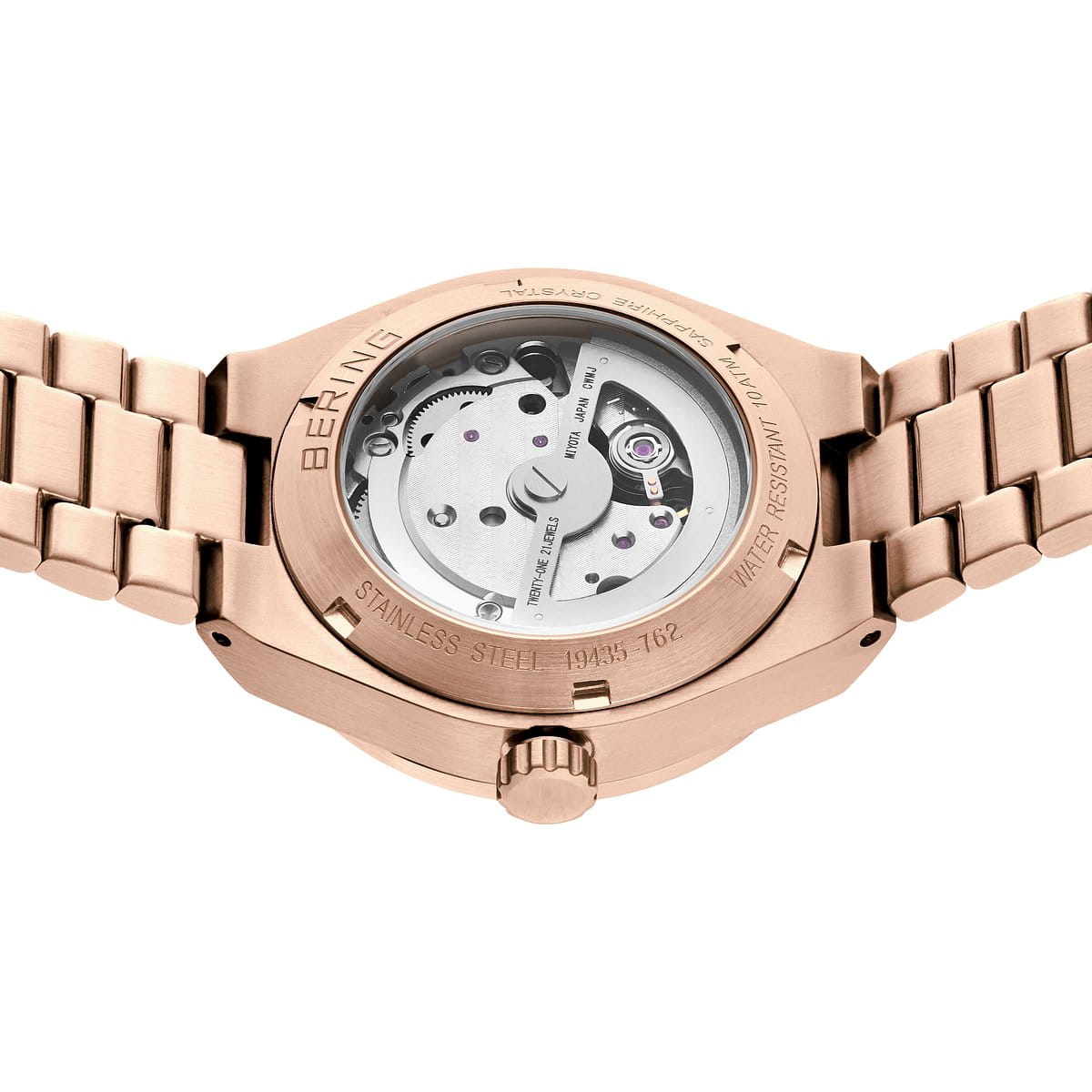 Automatic | brushed rose gold | 19435-762